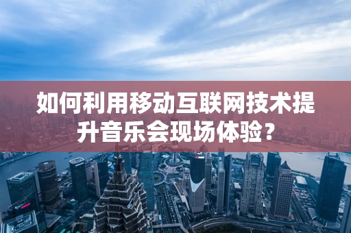 如何利用移动互联网技术提升音乐会现场体验？