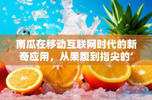 南瓜在移动互联网时代的新奇应用，从果腹到指尖的‘营养宝库’