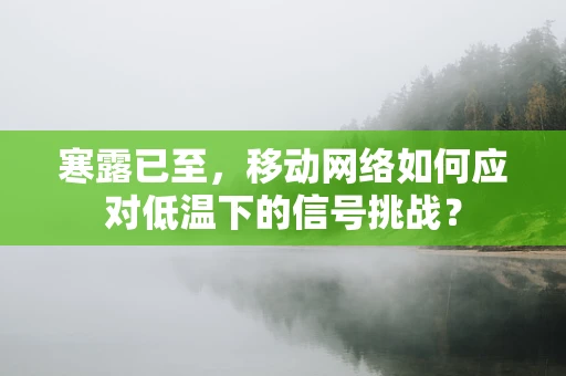 寒露已至，移动网络如何应对低温下的信号挑战？