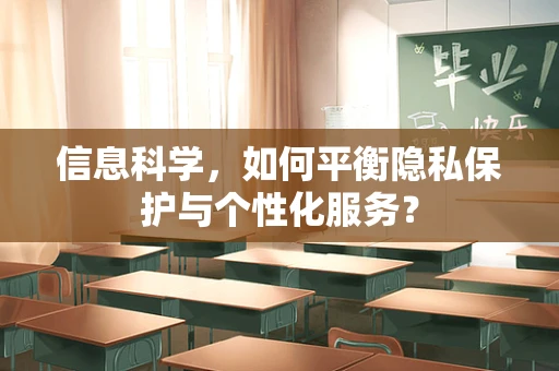 信息科学，如何平衡隐私保护与个性化服务？