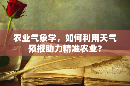 农业气象学，如何利用天气预报助力精准农业？