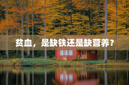 贫血，是缺铁还是缺营养？