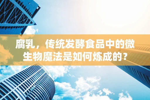 腐乳，传统发酵食品中的微生物魔法是如何炼成的？