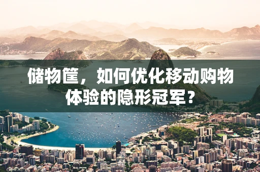 储物筐，如何优化移动购物体验的隐形冠军？