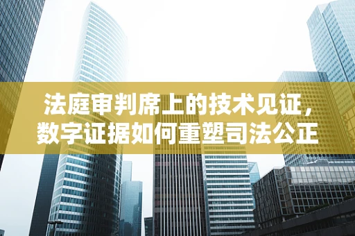 法庭审判席上的技术见证，数字证据如何重塑司法公正？