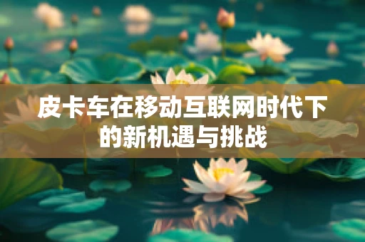 皮卡车在移动互联网时代下的新机遇与挑战