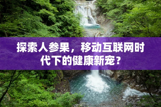 探索人参果，移动互联网时代下的健康新宠？