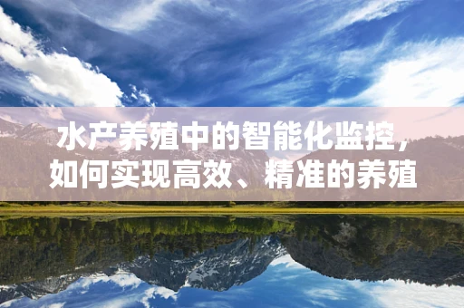 水产养殖中的智能化监控，如何实现高效、精准的养殖管理？