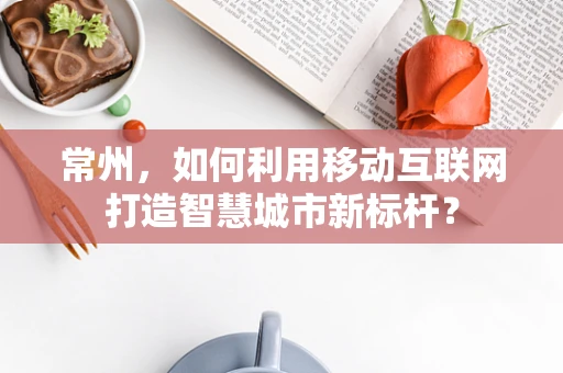常州，如何利用移动互联网打造智慧城市新标杆？