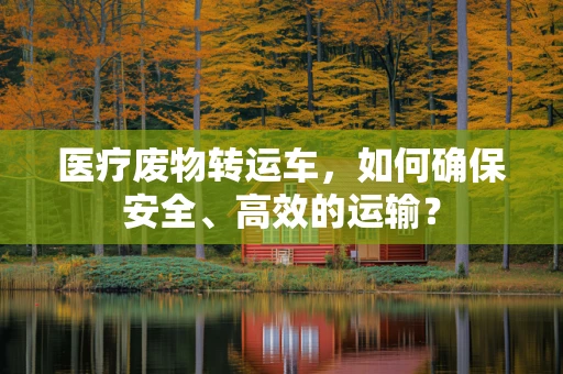 医疗废物转运车，如何确保安全、高效的运输？