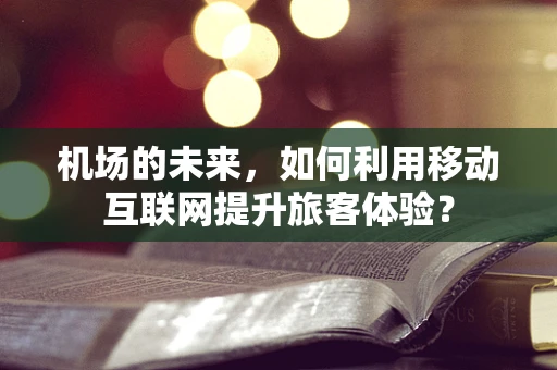 机场的未来，如何利用移动互联网提升旅客体验？