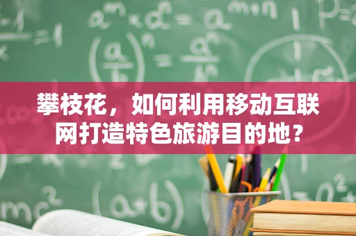 攀枝花，如何利用移动互联网打造特色旅游目的地？