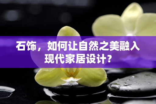 石饰，如何让自然之美融入现代家居设计？