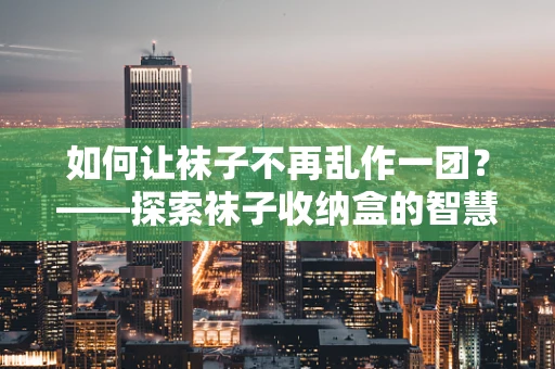 如何让袜子不再乱作一团？——探索袜子收纳盒的智慧之选