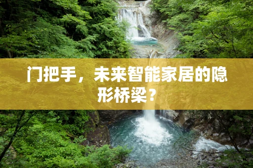 门把手，未来智能家居的隐形桥梁？