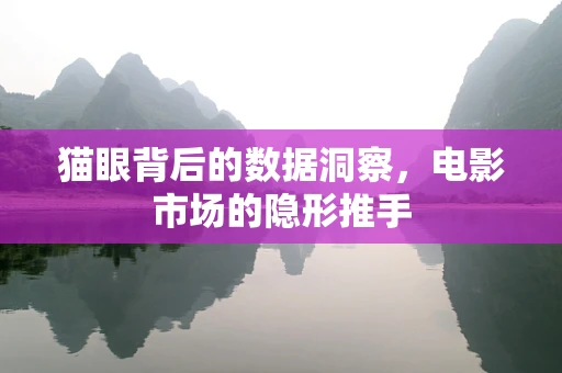 猫眼背后的数据洞察，电影市场的隐形推手