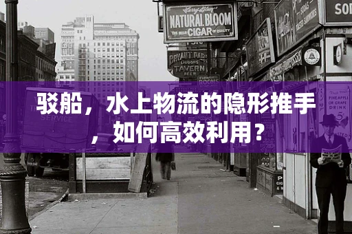 驳船，水上物流的隐形推手，如何高效利用？