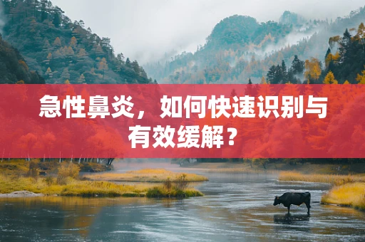 急性鼻炎，如何快速识别与有效缓解？
