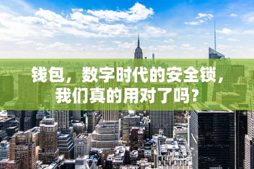 钱包，数字时代的安全锁，我们真的用对了吗？