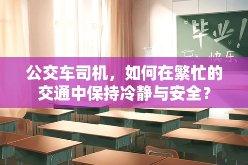公交车司机，如何在繁忙的交通中保持冷静与安全？