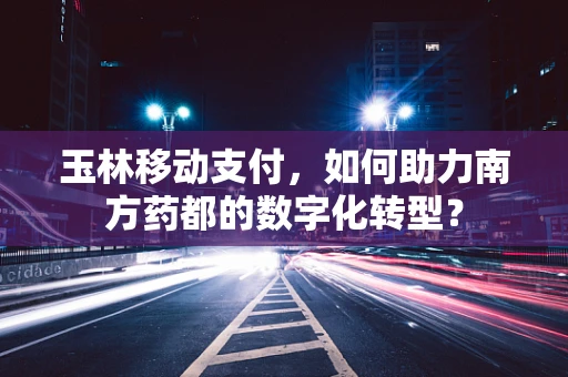 玉林移动支付，如何助力南方药都的数字化转型？