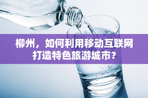 柳州，如何利用移动互联网打造特色旅游城市？