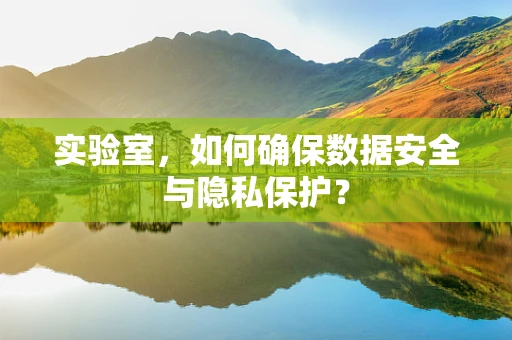实验室，如何确保数据安全与隐私保护？