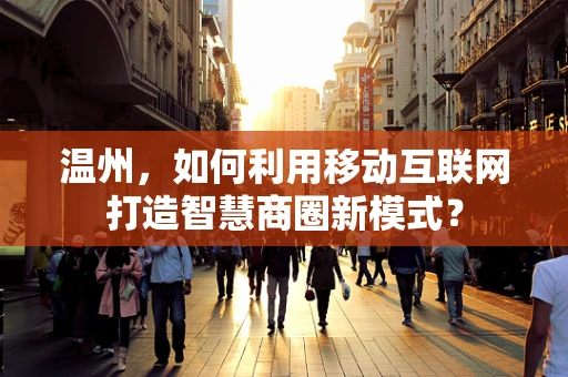 温州，如何利用移动互联网打造智慧商圈新模式？