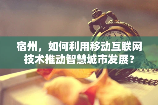 宿州，如何利用移动互联网技术推动智慧城市发展？