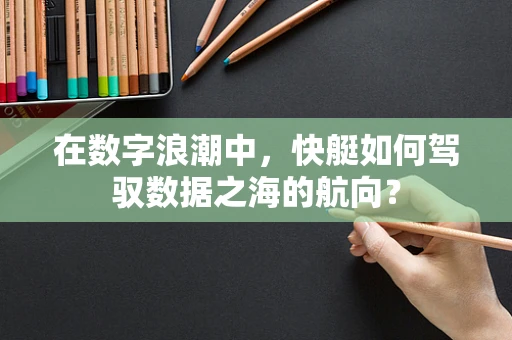 在数字浪潮中，快艇如何驾驭数据之海的航向？
