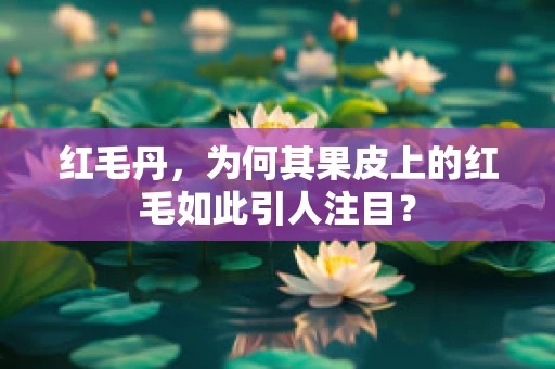 红毛丹，为何其果皮上的红毛如此引人注目？