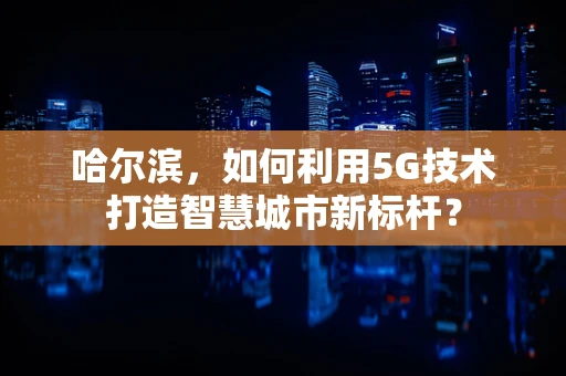 哈尔滨，如何利用5G技术打造智慧城市新标杆？