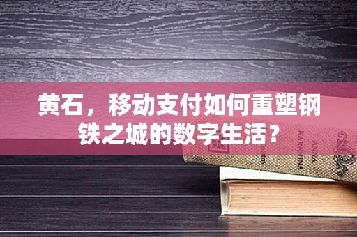 黄石，移动支付如何重塑钢铁之城的数字生活？