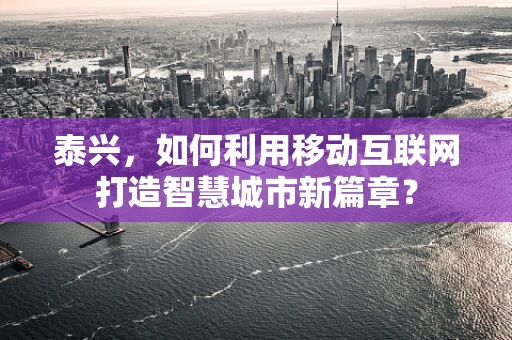 泰兴，如何利用移动互联网打造智慧城市新篇章？