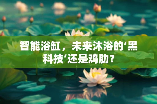 智能浴缸，未来沐浴的‘黑科技’还是鸡肋？