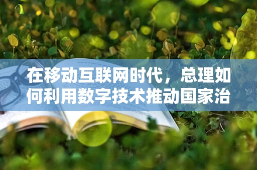 在移动互联网时代，总理如何利用数字技术推动国家治理现代化？