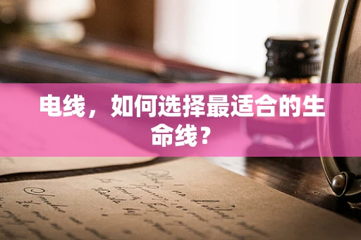 电线，如何选择最适合的生命线？