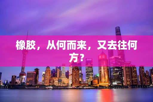 橡胶，从何而来，又去往何方？