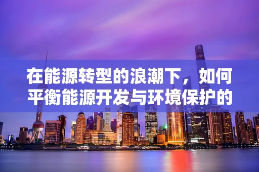 在能源转型的浪潮下，如何平衡能源开发与环境保护的经济学考量？