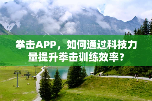 拳击APP，如何通过科技力量提升拳击训练效率？