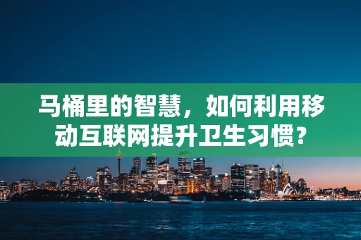 马桶里的智慧，如何利用移动互联网提升卫生习惯？