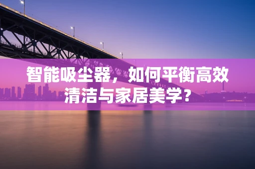 智能吸尘器，如何平衡高效清洁与家居美学？