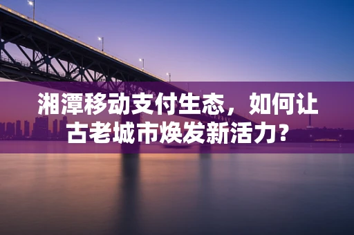湘潭移动支付生态，如何让古老城市焕发新活力？