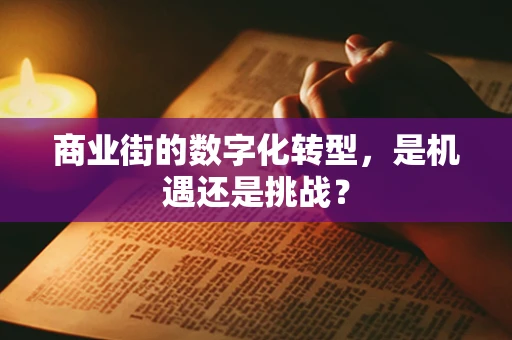 商业街的数字化转型，是机遇还是挑战？
