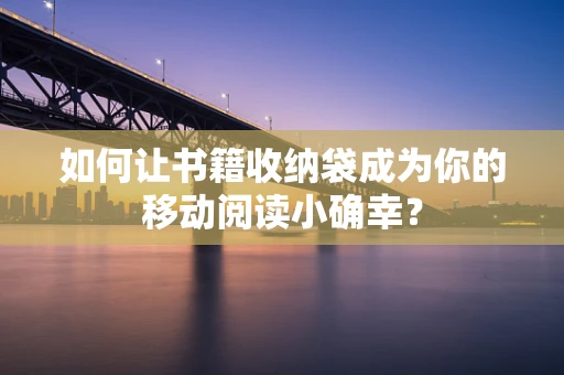 如何让书籍收纳袋成为你的移动阅读小确幸？