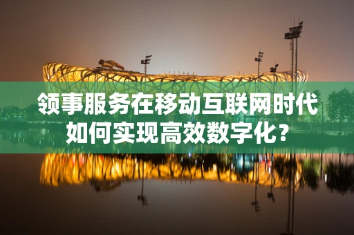 领事服务在移动互联网时代如何实现高效数字化？