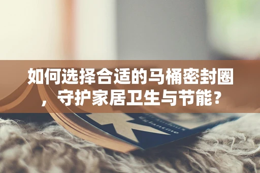 如何选择合适的马桶密封圈，守护家居卫生与节能？