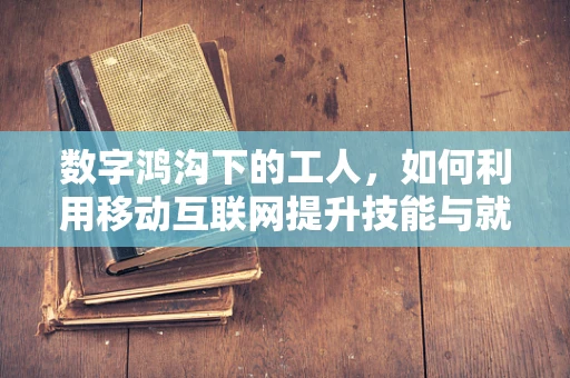 数字鸿沟下的工人，如何利用移动互联网提升技能与就业机会？