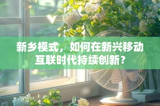 新乡模式，如何在新兴移动互联时代持续创新？