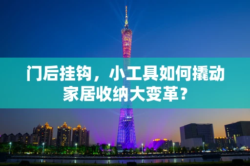 门后挂钩，小工具如何撬动家居收纳大变革？